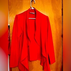 Red dress blazer